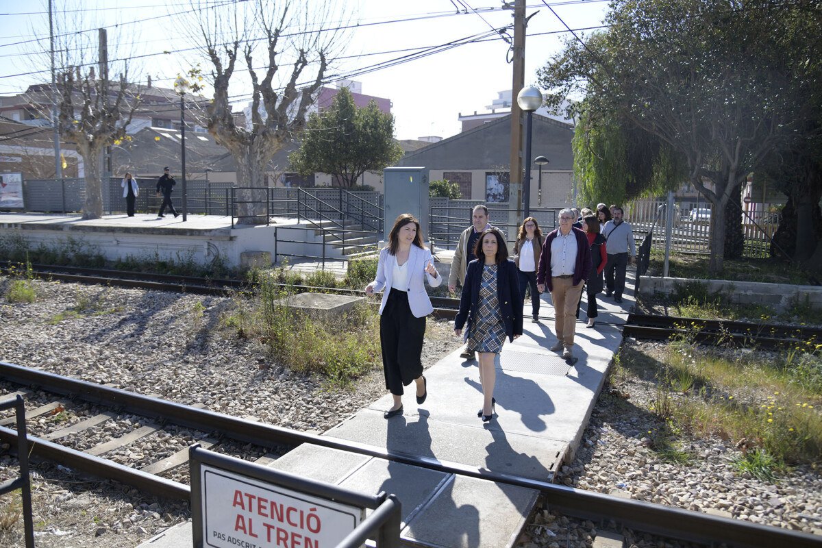El nuevo paso inferior de la estación de Paiporta de Metrovalencia